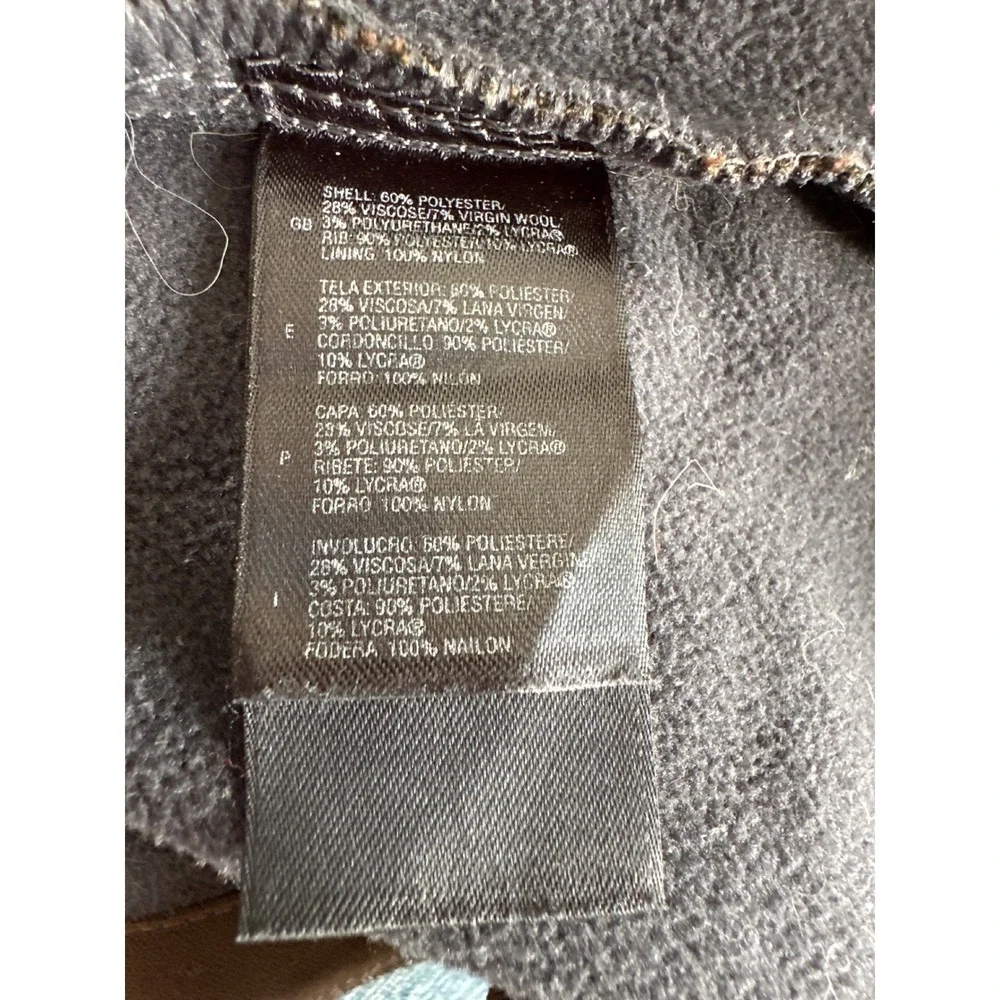 The North Face Plaid Fleece Full Zip Jacket Men's‎ XXL Vintage Tweed